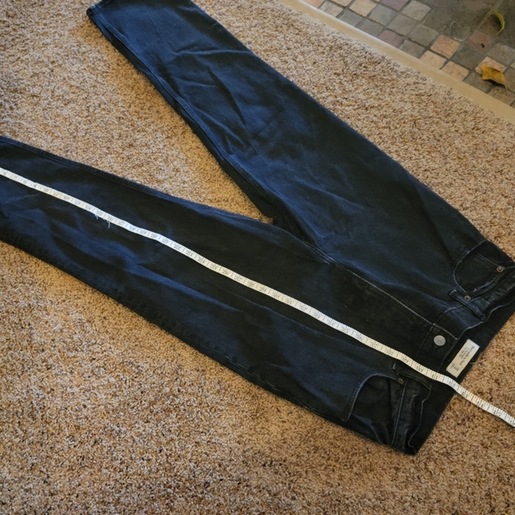 Abercrombie & Fitch 90s Straight Ultra High Rise Black Jeans 29 Waist - Picture 2 of 7